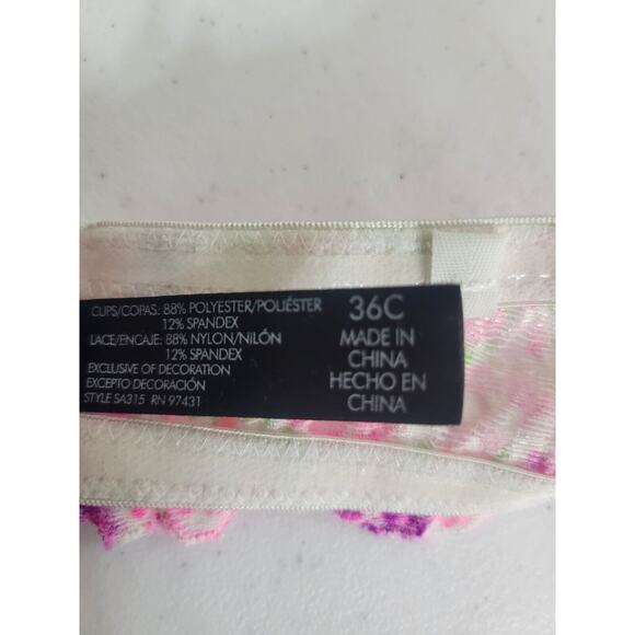 Smart & Sexy White Full Figure Strapless Padded Underwire Push Up Bra Size 36C - Picture 7 of 8